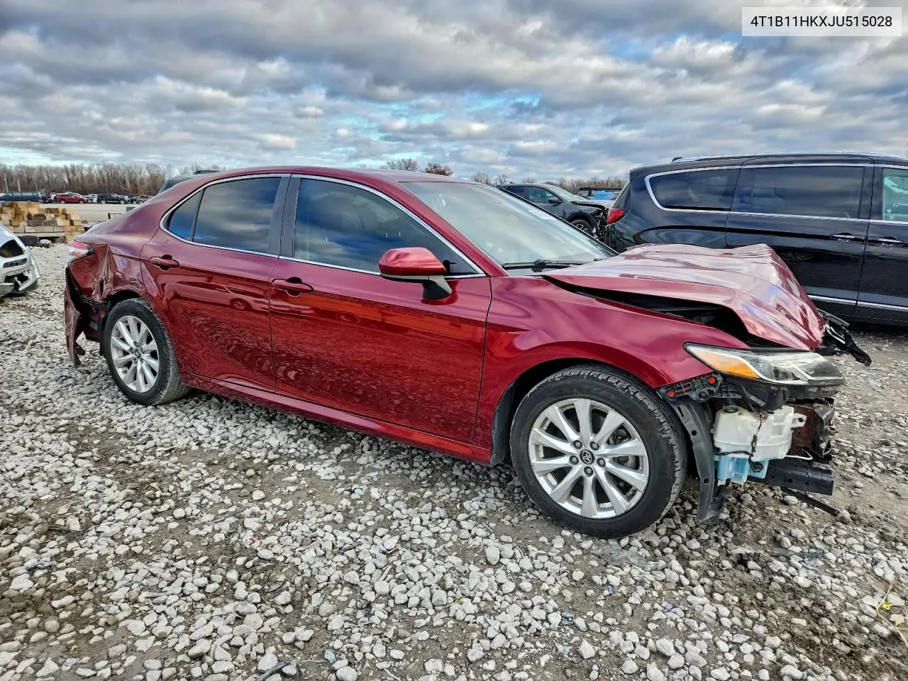 4T1B11HKXJU515028 2018 Toyota Camry L
