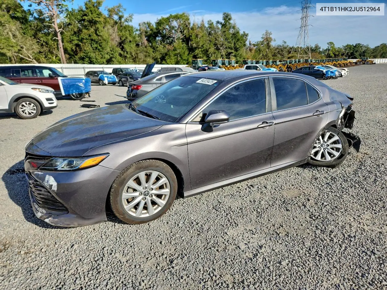 4T1B11HK2JU512964 2018 Toyota Camry L