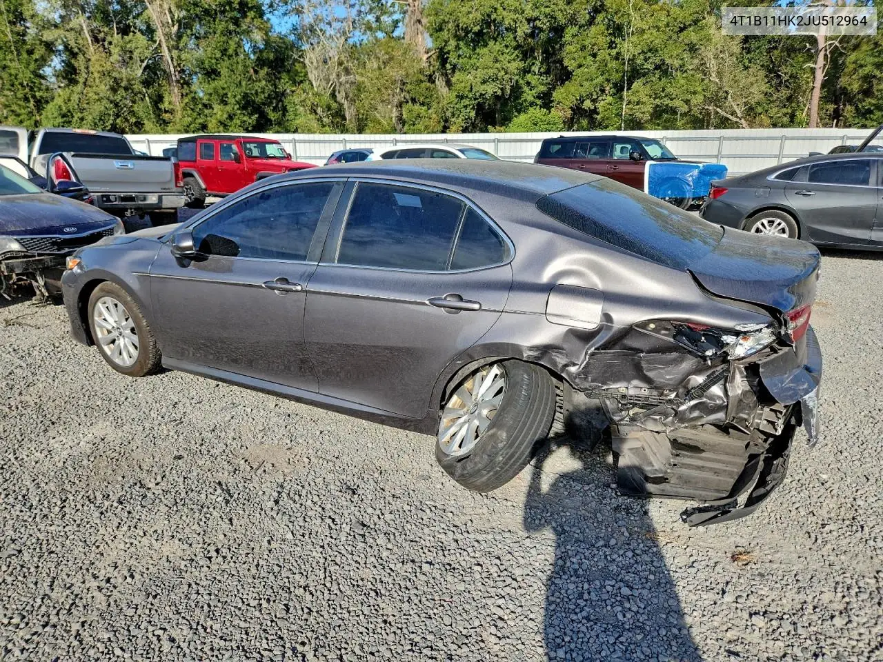 4T1B11HK2JU512964 2018 Toyota Camry L