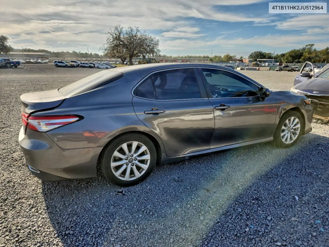 4T1B11HK2JU512964 2018 Toyota Camry L