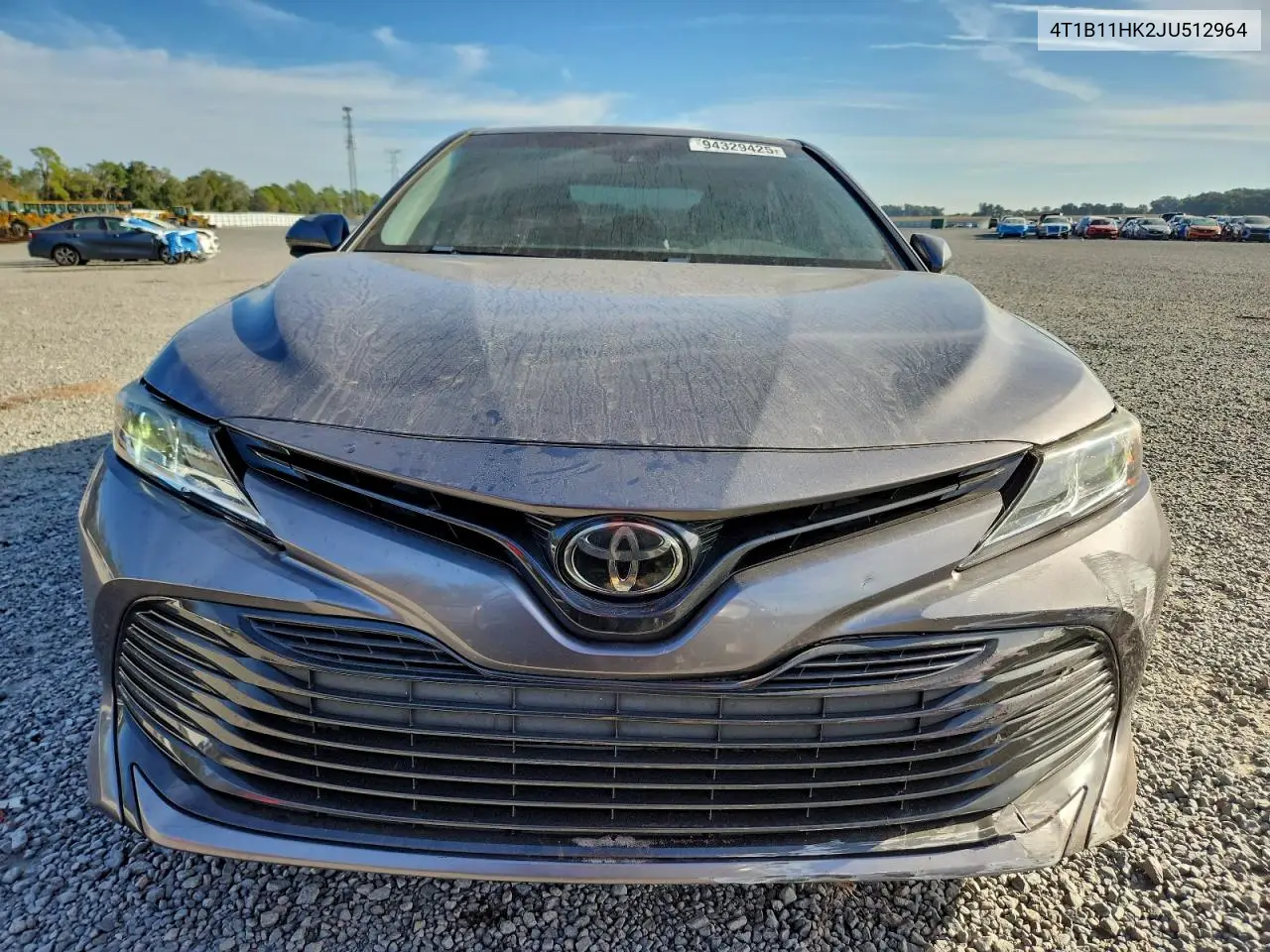 4T1B11HK2JU512964 2018 Toyota Camry L