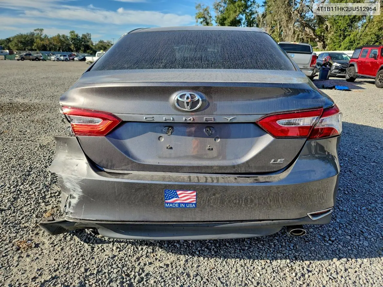 4T1B11HK2JU512964 2018 Toyota Camry L