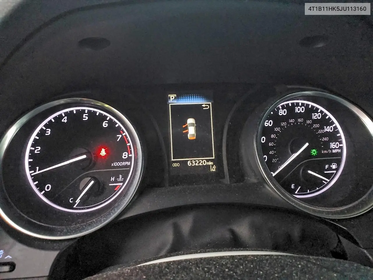 4T1B11HK5JU113160 2018 Toyota Camry L