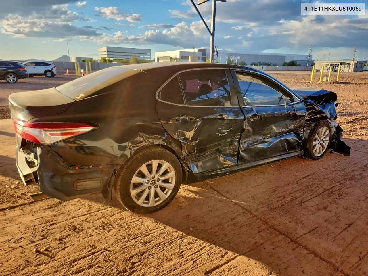 4T1B11HKXJU510069 2018 Toyota Camry L