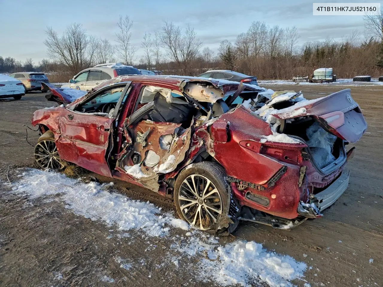 4T1B11HK7JU521160 2018 Toyota Camry L