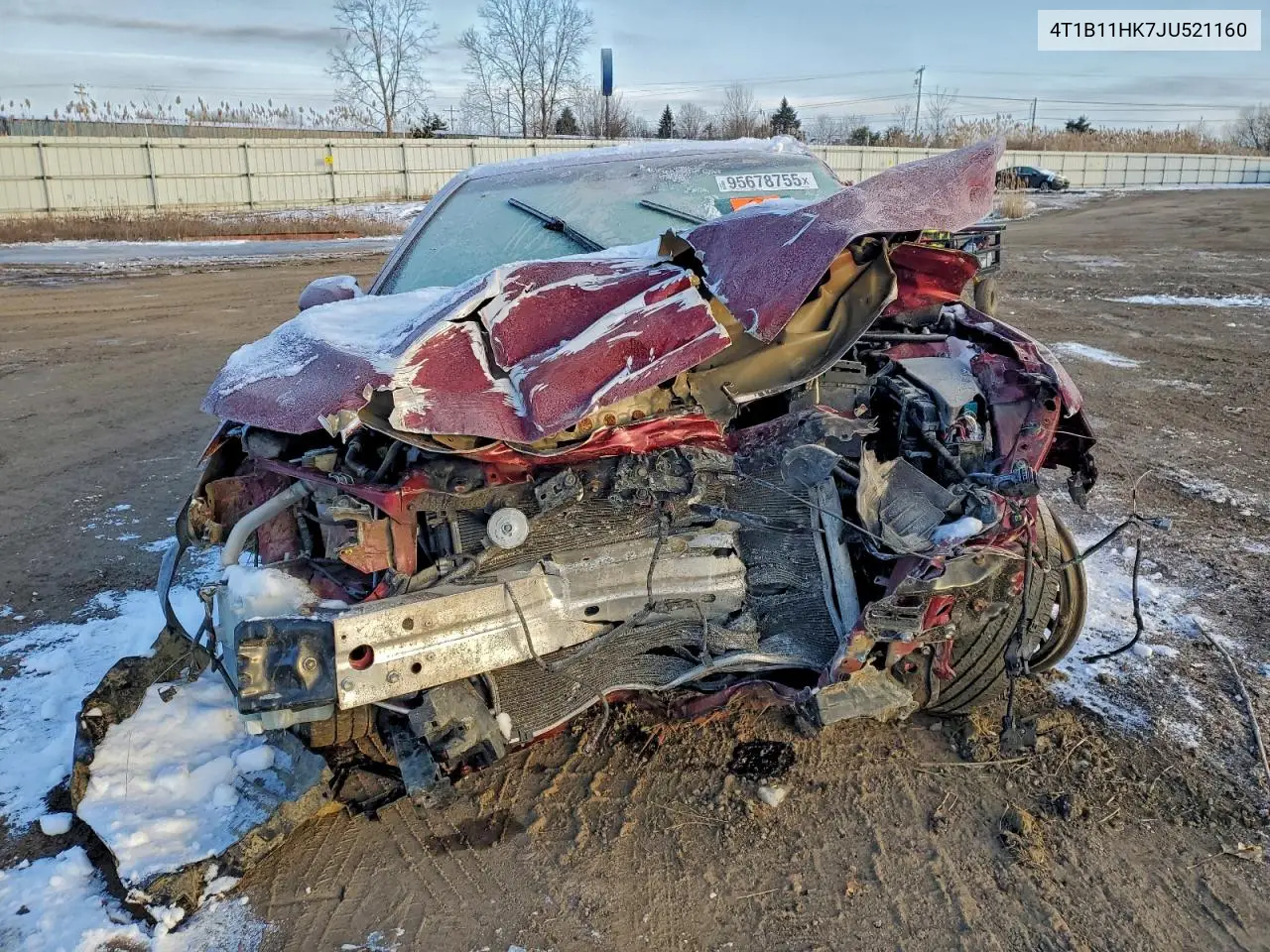 4T1B11HK7JU521160 2018 Toyota Camry L