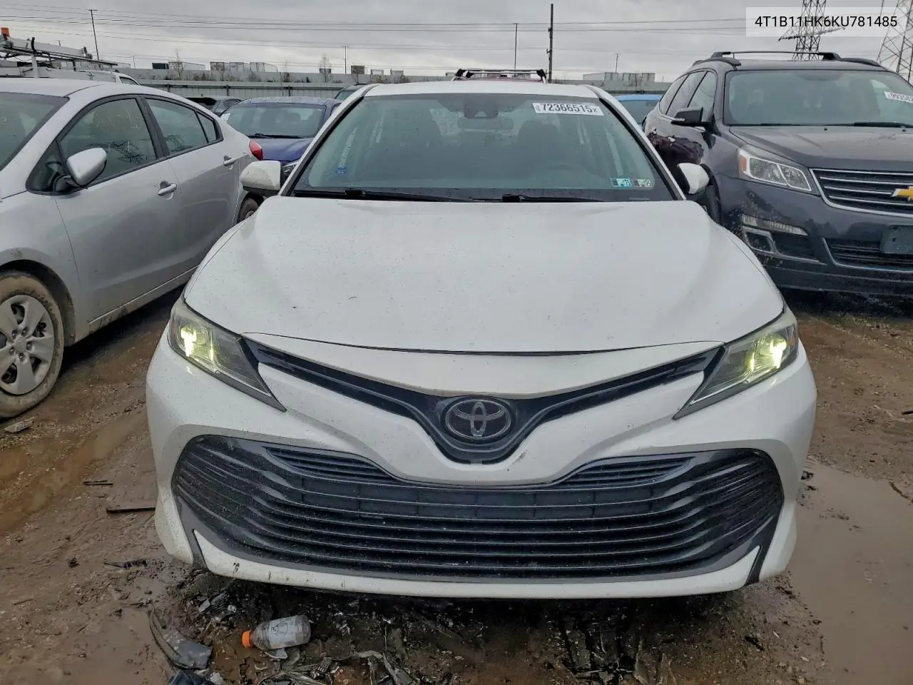 4T1B11HK6KU781485 2019 Toyota Camry L