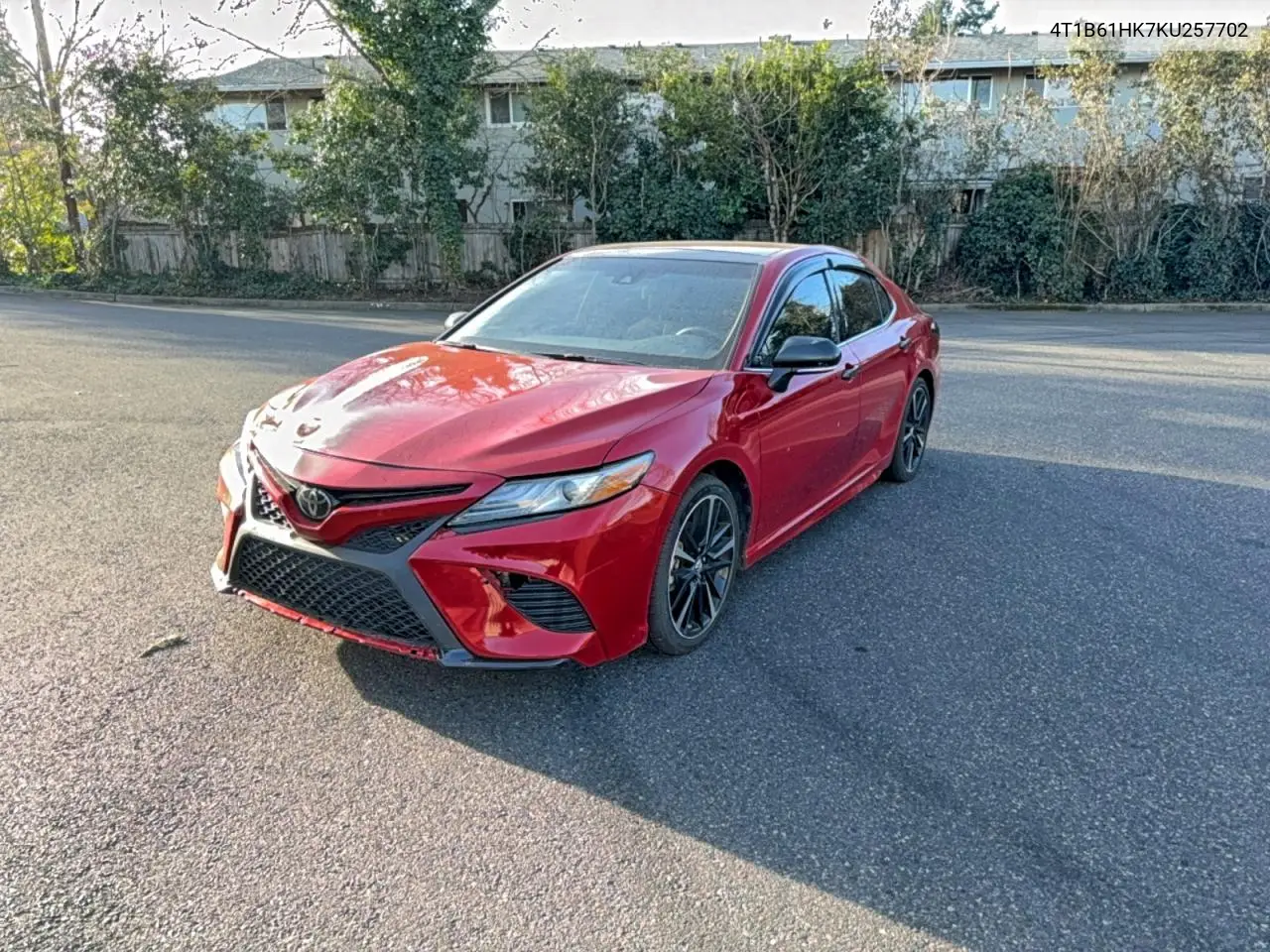 4T1B61HK7KU257702 2019 Toyota Camry Xse