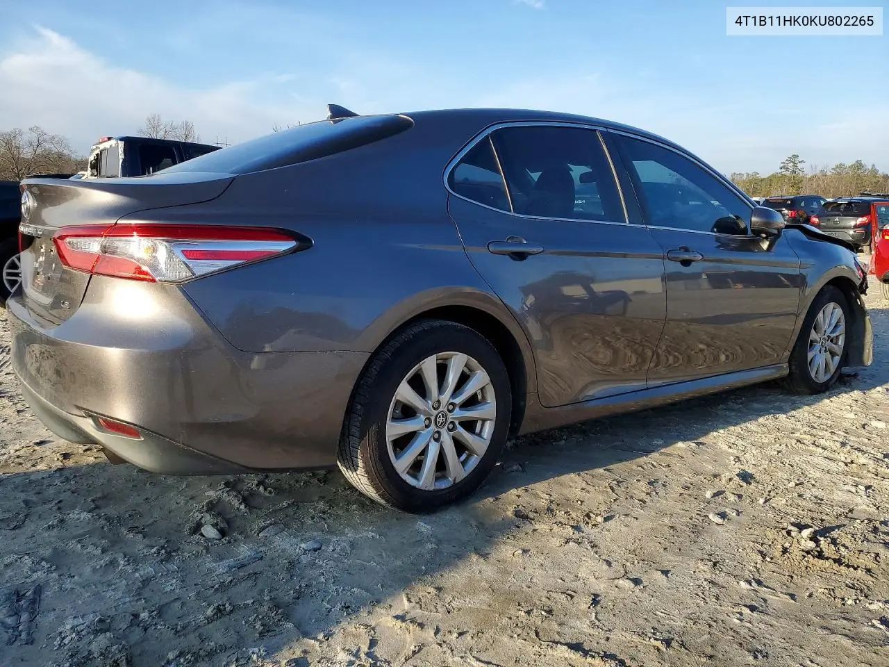 4T1B11HK0KU802265 2019 Toyota Camry L