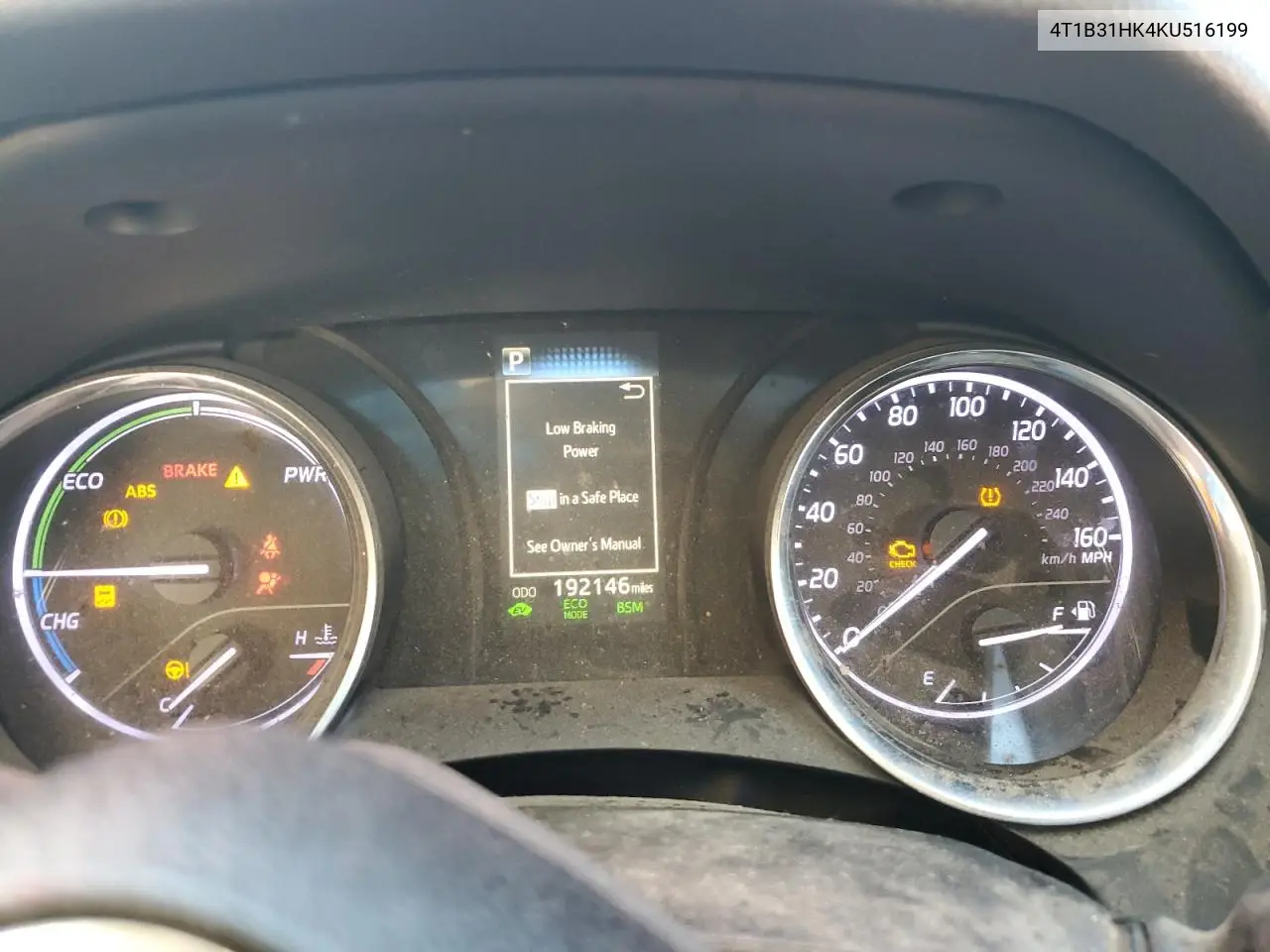4T1B31HK4KU516199 2019 Toyota Camry Le
