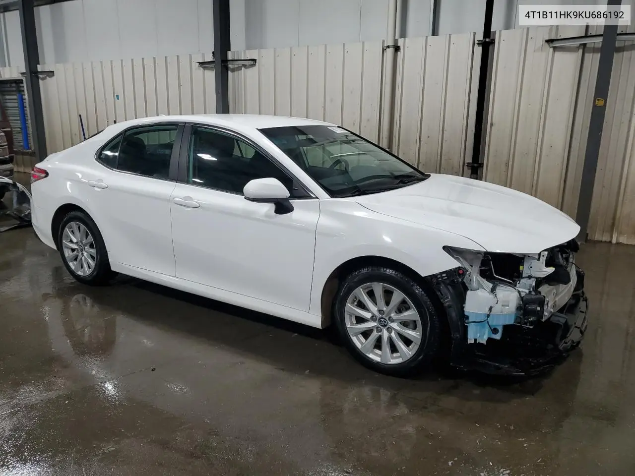 4T1B11HK9KU686192 2019 Toyota Camry L