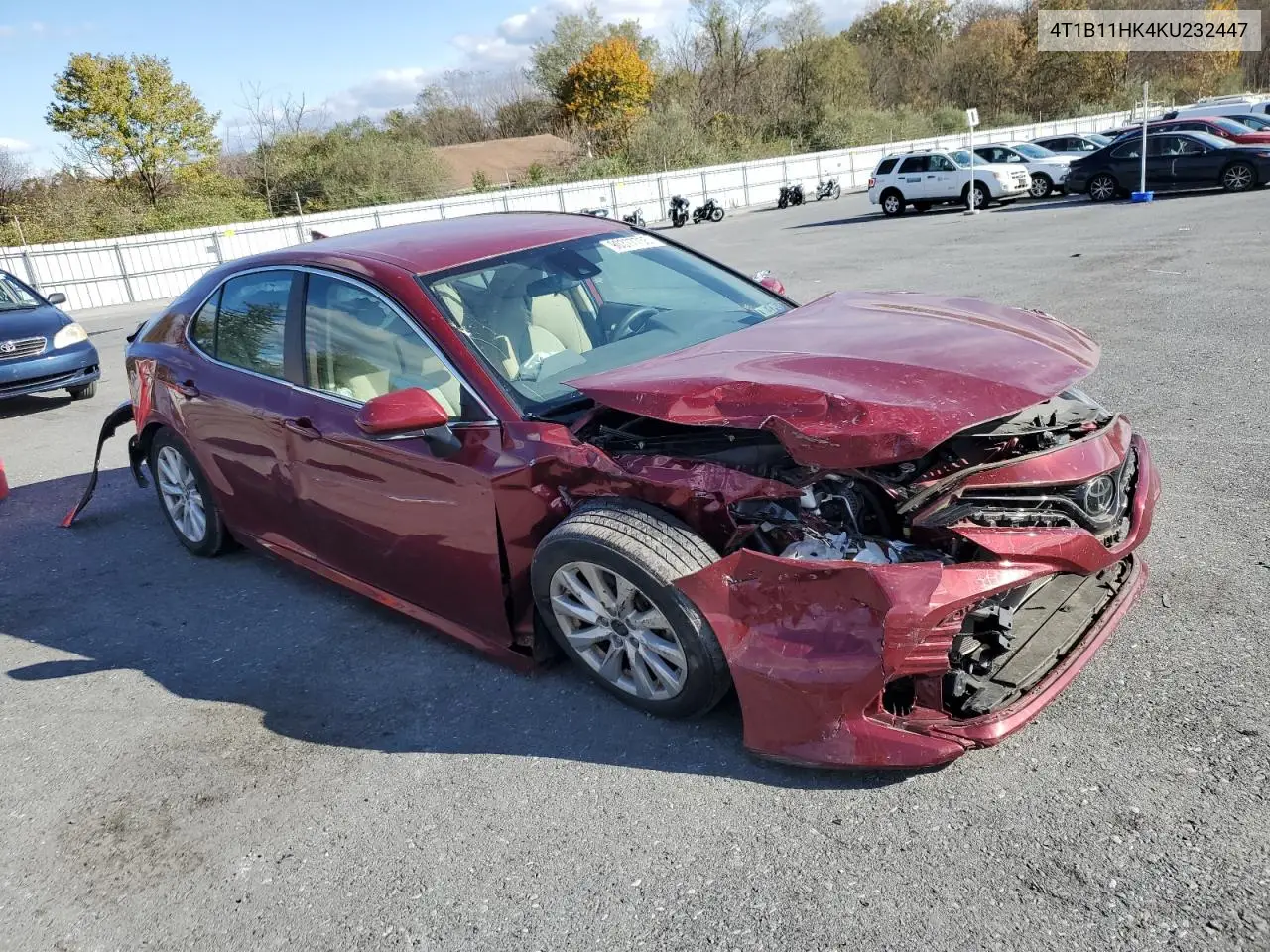 4T1B11HK4KU232447 2019 Toyota Camry L
