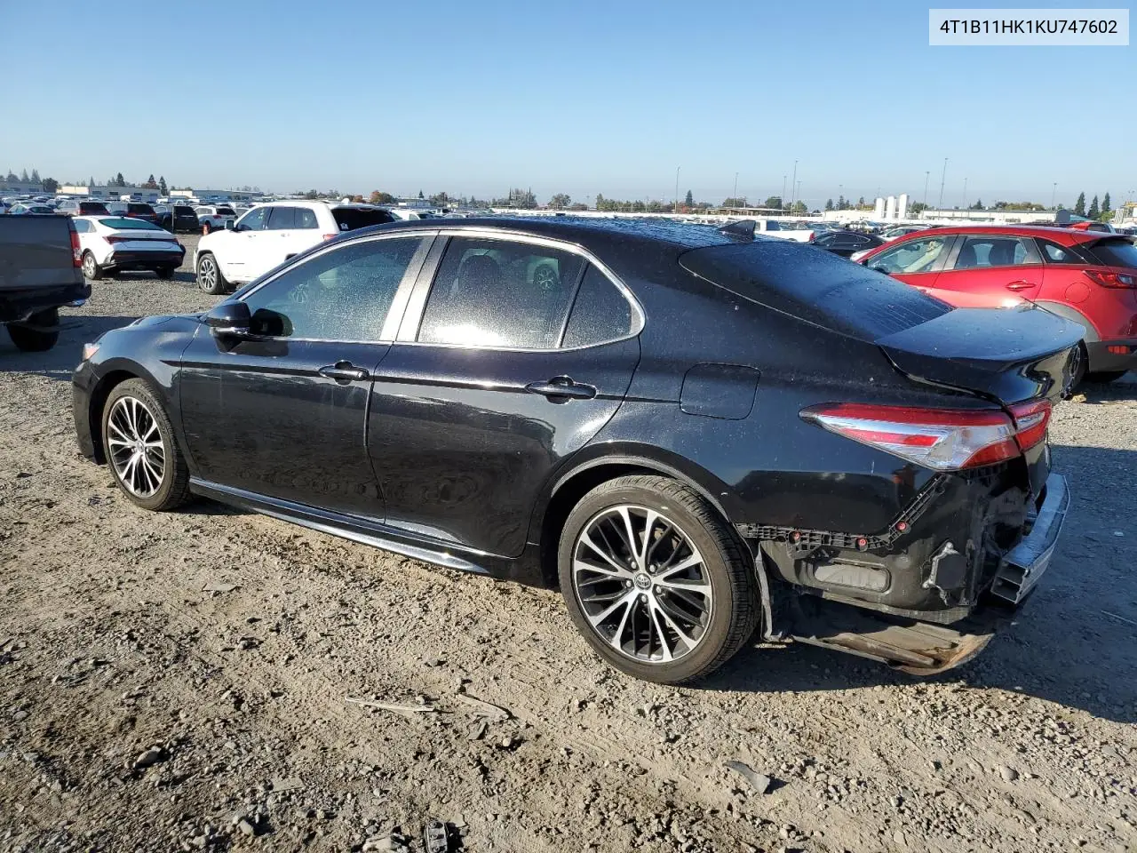 4T1B11HK1KU747602 2019 Toyota Camry L