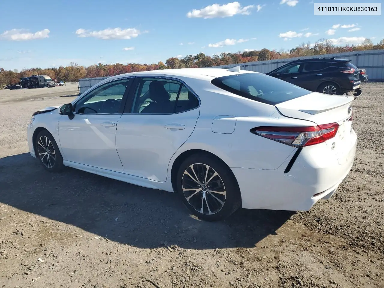 4T1B11HK0KU830163 2019 Toyota Camry L