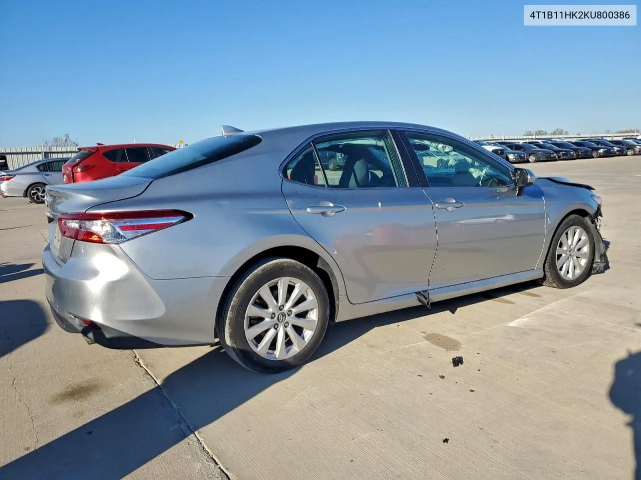 4T1B11HK2KU800386 2019 Toyota Camry L