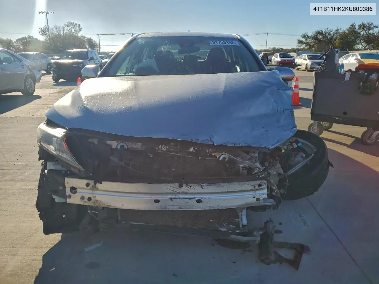 4T1B11HK2KU800386 2019 Toyota Camry L