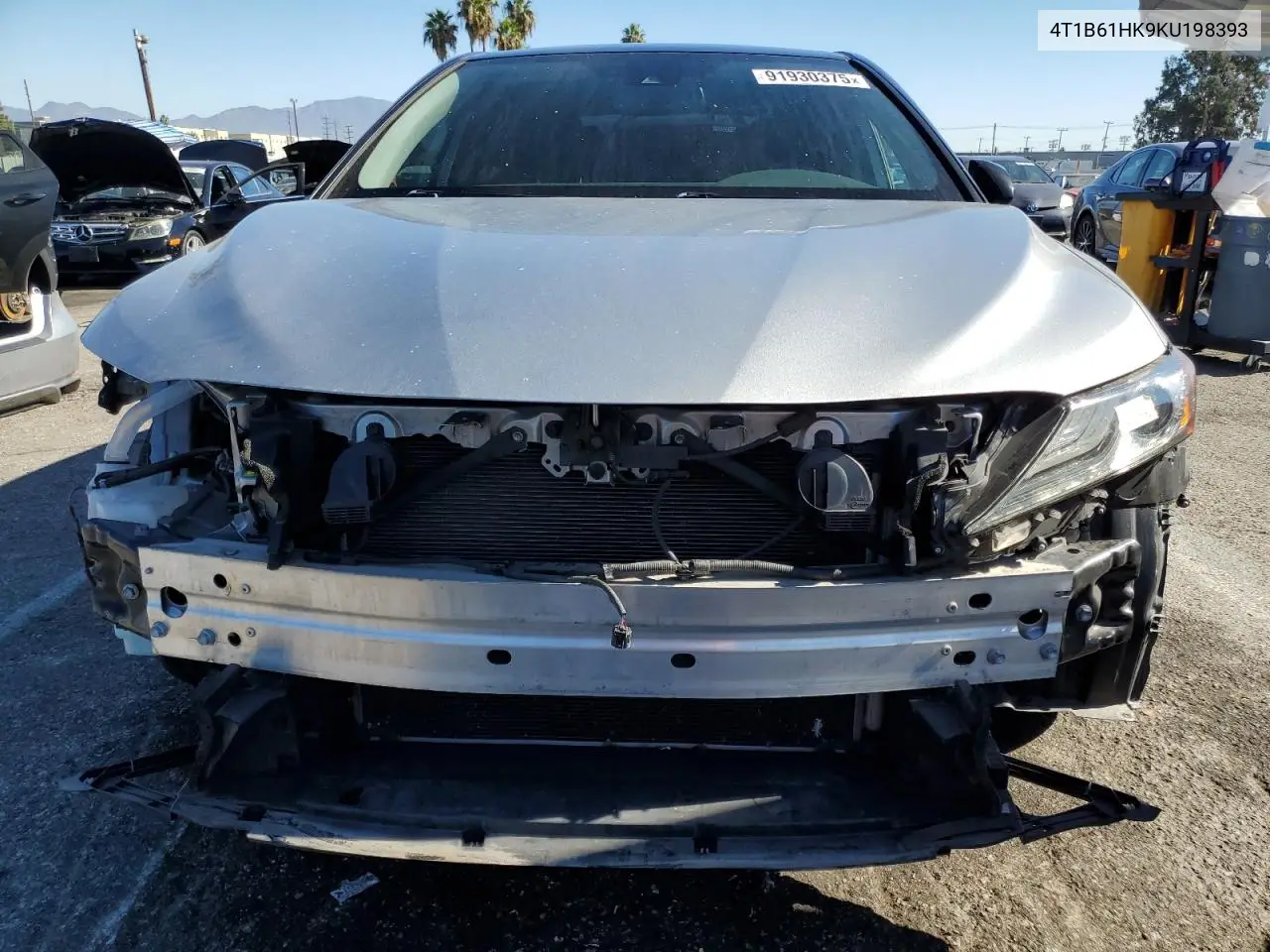 4T1B61HK9KU198393 2019 Toyota Camry Xse
