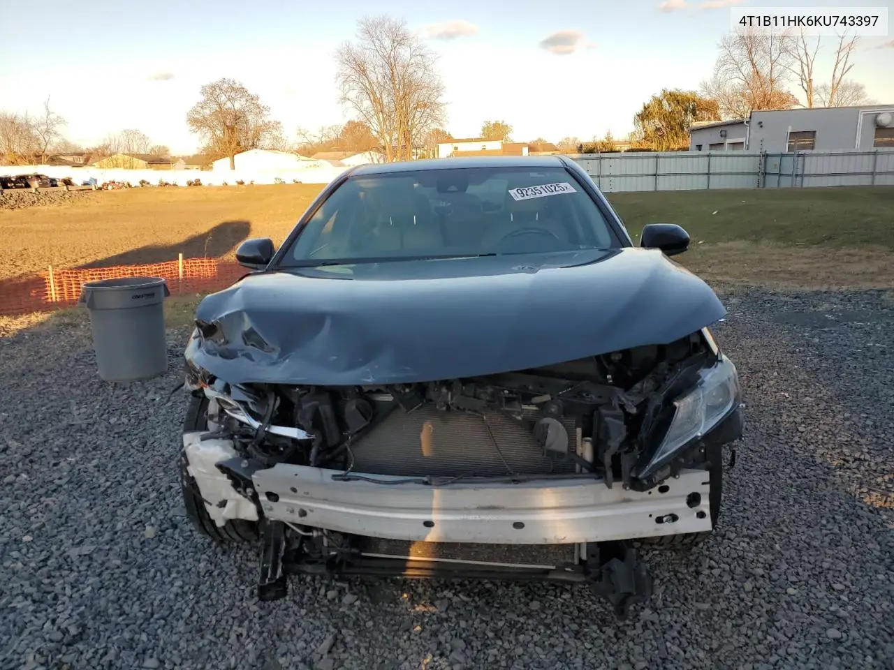 4T1B11HK6KU743397 2019 Toyota Camry L