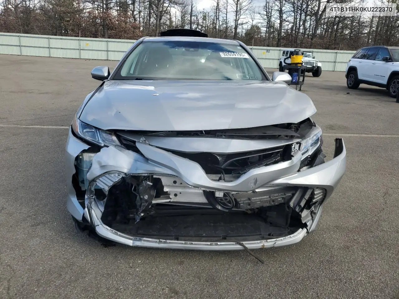 4T1B11HK0KU222370 2019 Toyota Camry L