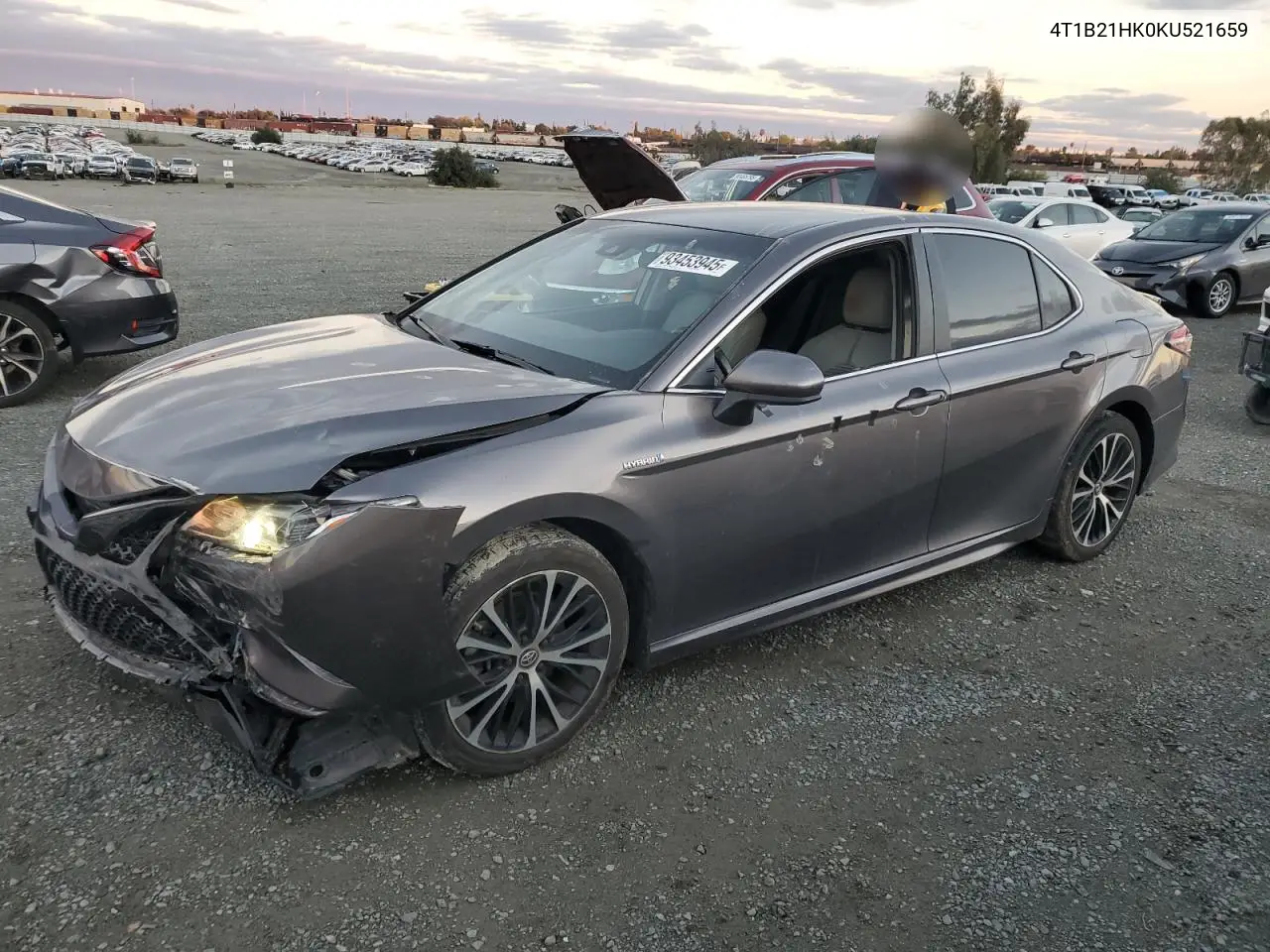 4T1B21HK0KU521659 2019 Toyota Camry Hybrid