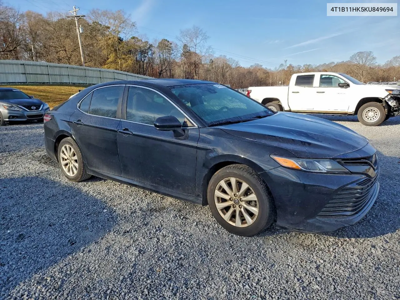 4T1B11HK5KU849694 2019 Toyota Camry L
