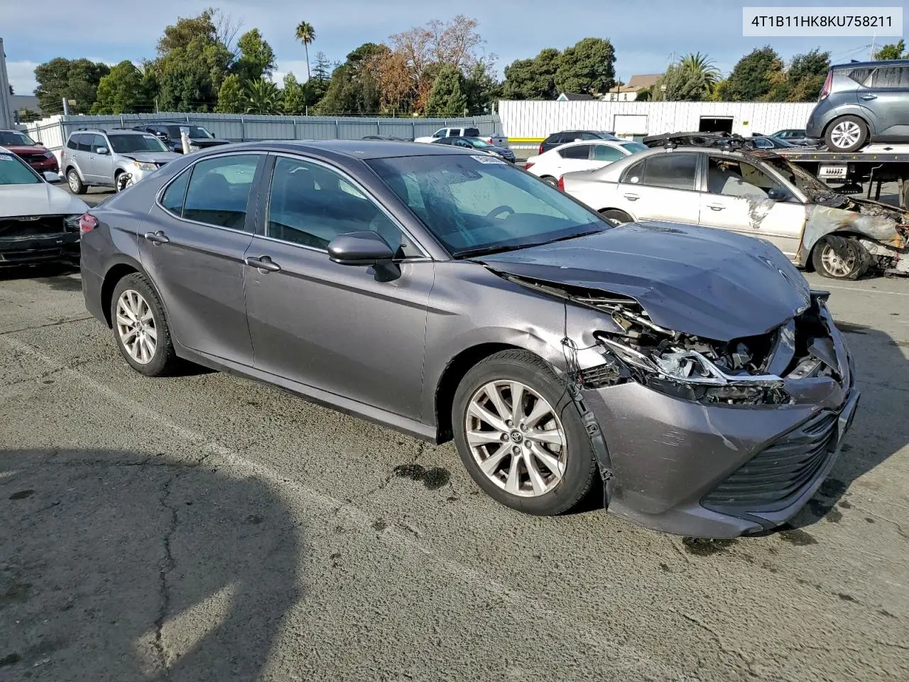 4T1B11HK8KU758211 2019 Toyota Camry L