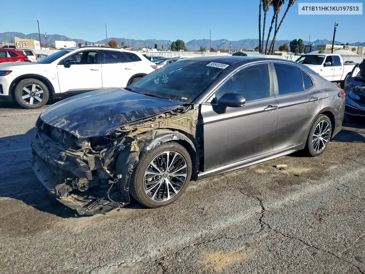 4T1B11HK1KU197513 2019 Toyota Camry L