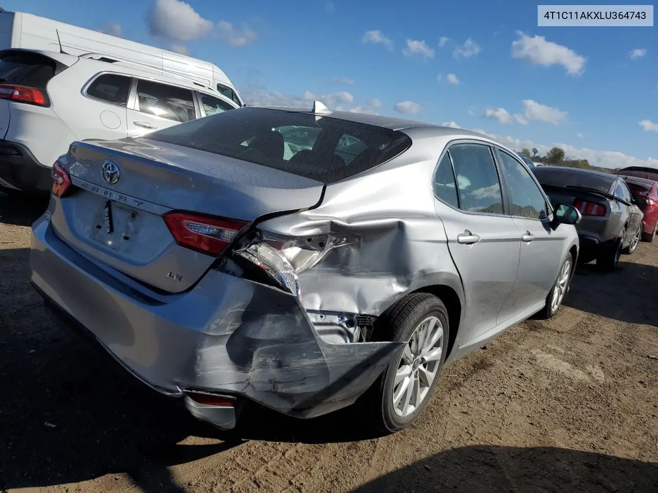 4T1C11AKXLU364743 2020 Toyota Camry Le