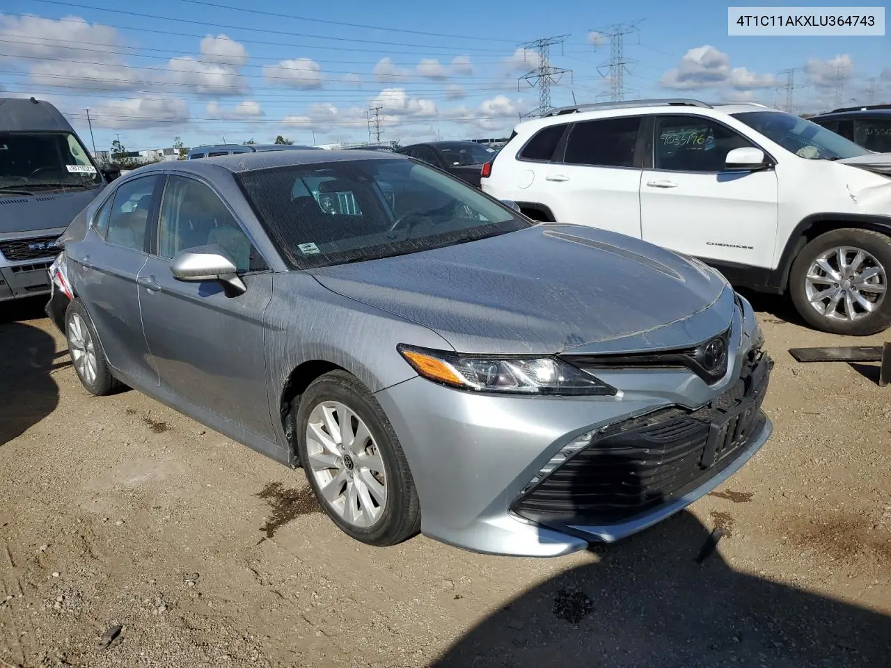 4T1C11AKXLU364743 2020 Toyota Camry Le