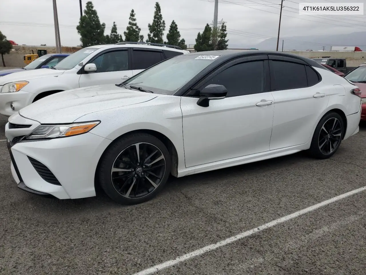 4T1K61AK5LU356322 2020 Toyota Camry Xse