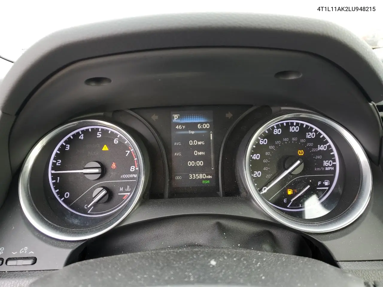 4T1L11AK2LU948215 2020 Toyota Camry Le