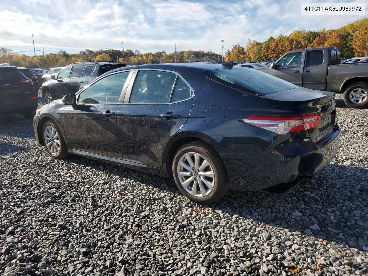 4T1C11AK5LU989972 2020 Toyota Camry Le