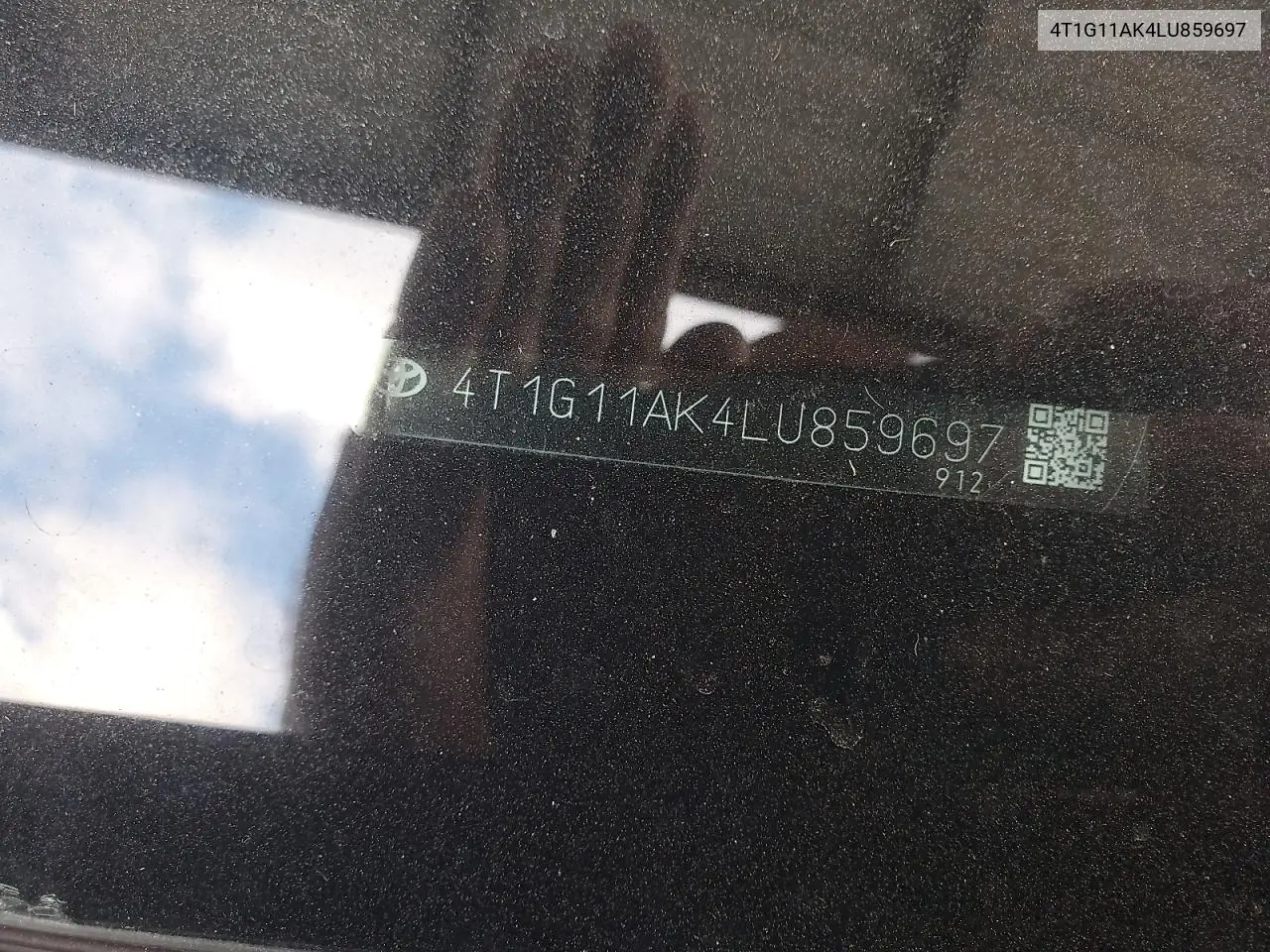 4T1G11AK4LU859697 2020 Toyota Camry Se