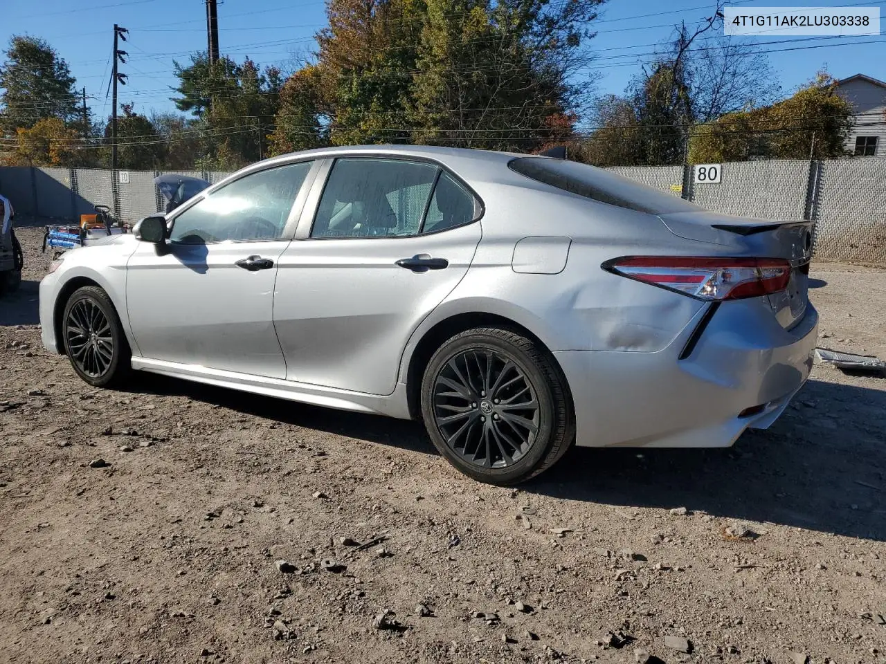 4T1G11AK2LU303338 2020 Toyota Camry Se