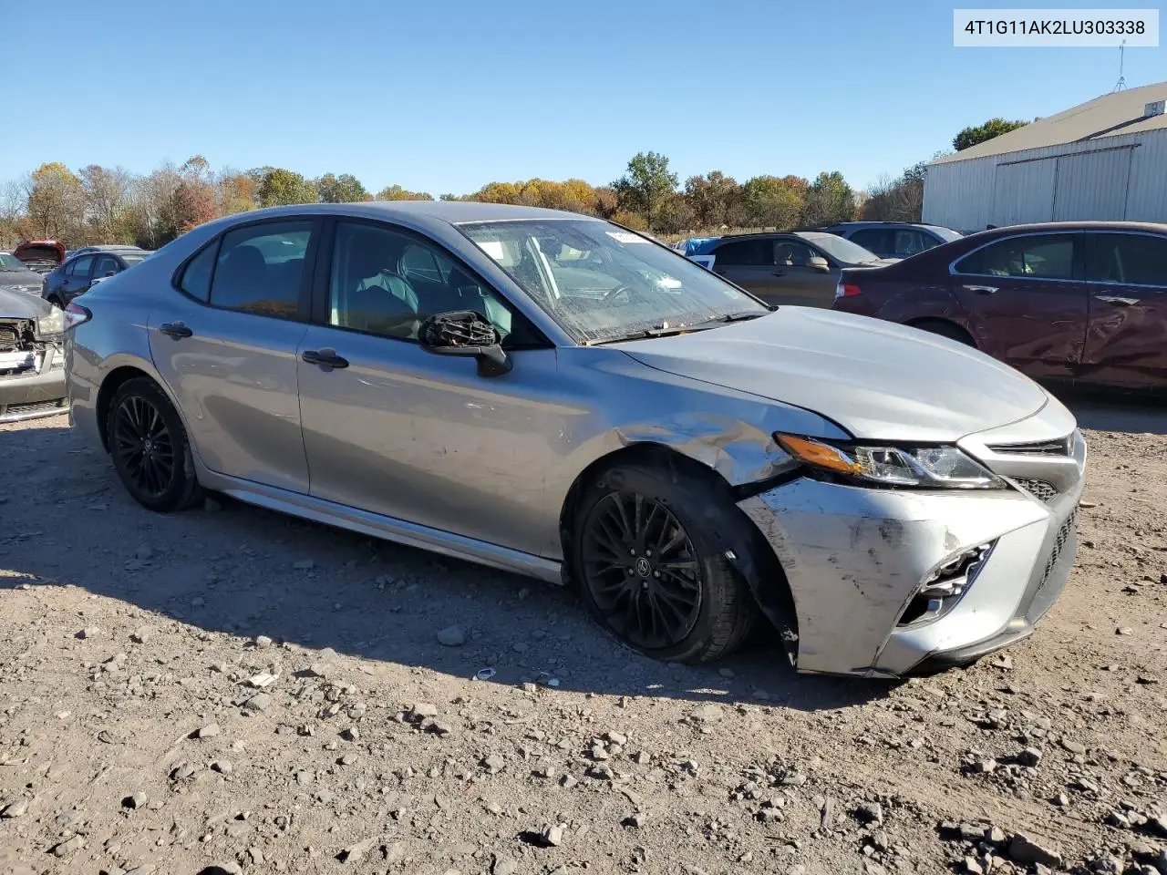 4T1G11AK2LU303338 2020 Toyota Camry Se