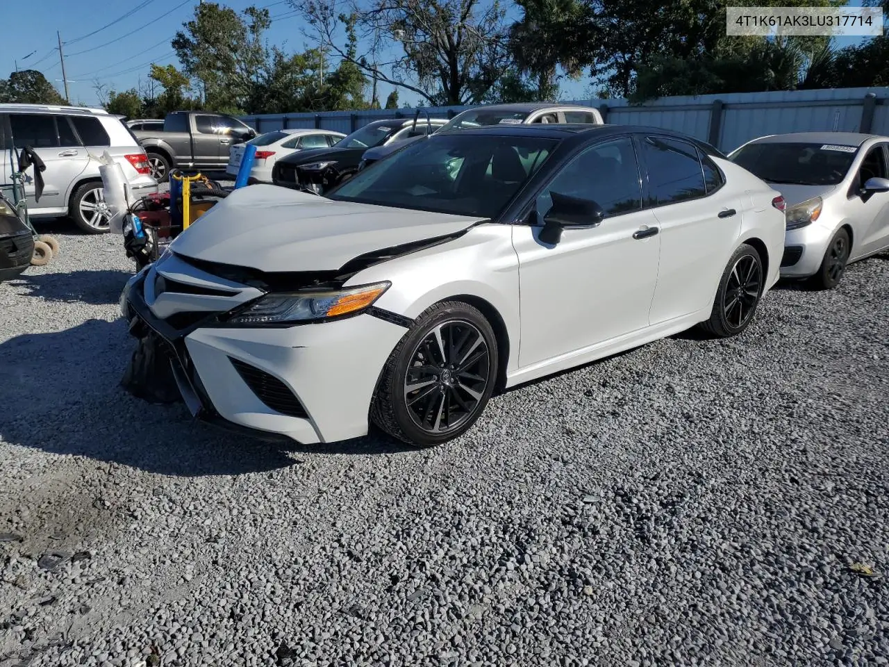 4T1K61AK3LU317714 2020 Toyota Camry Xse