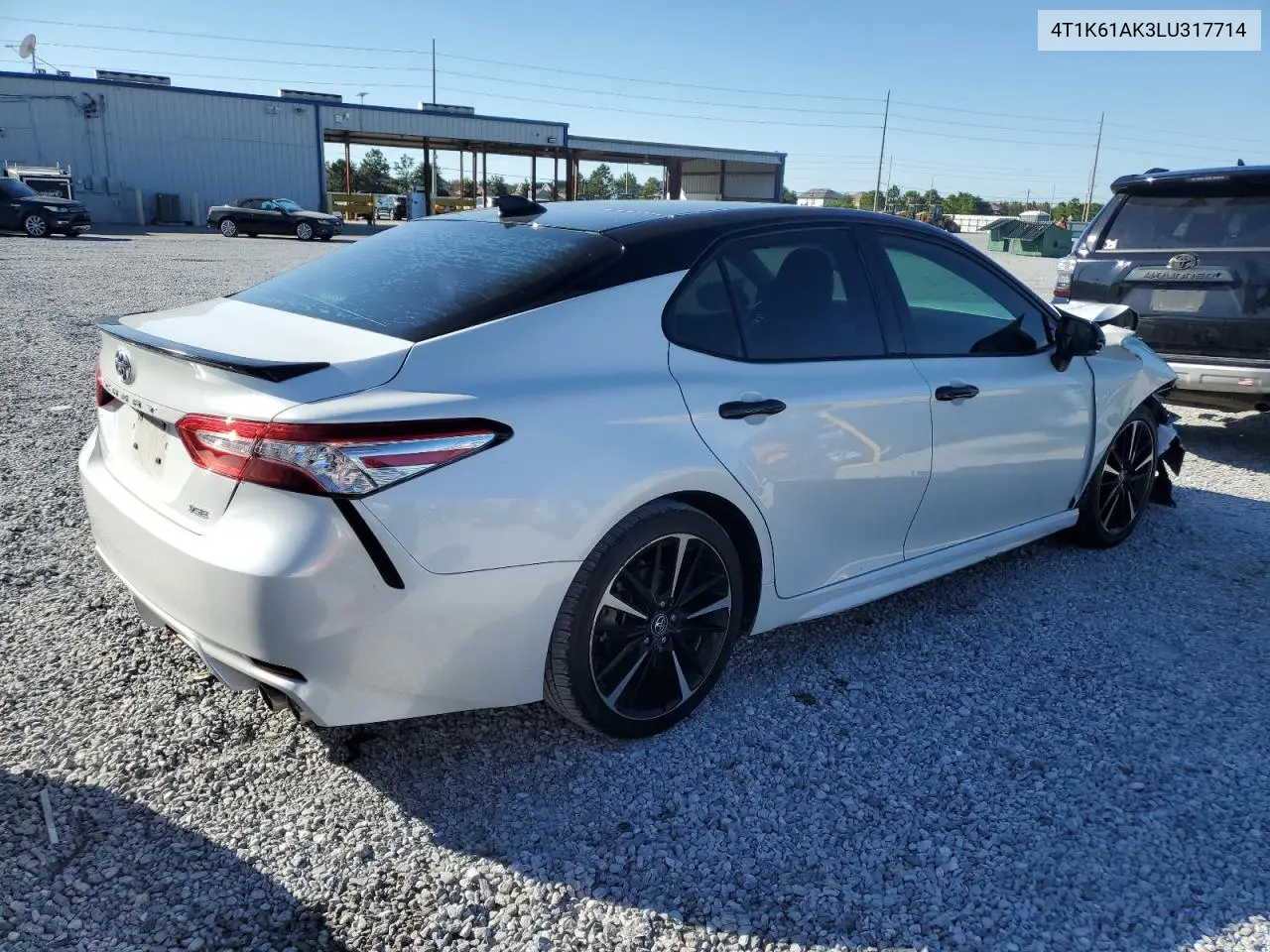 4T1K61AK3LU317714 2020 Toyota Camry Xse