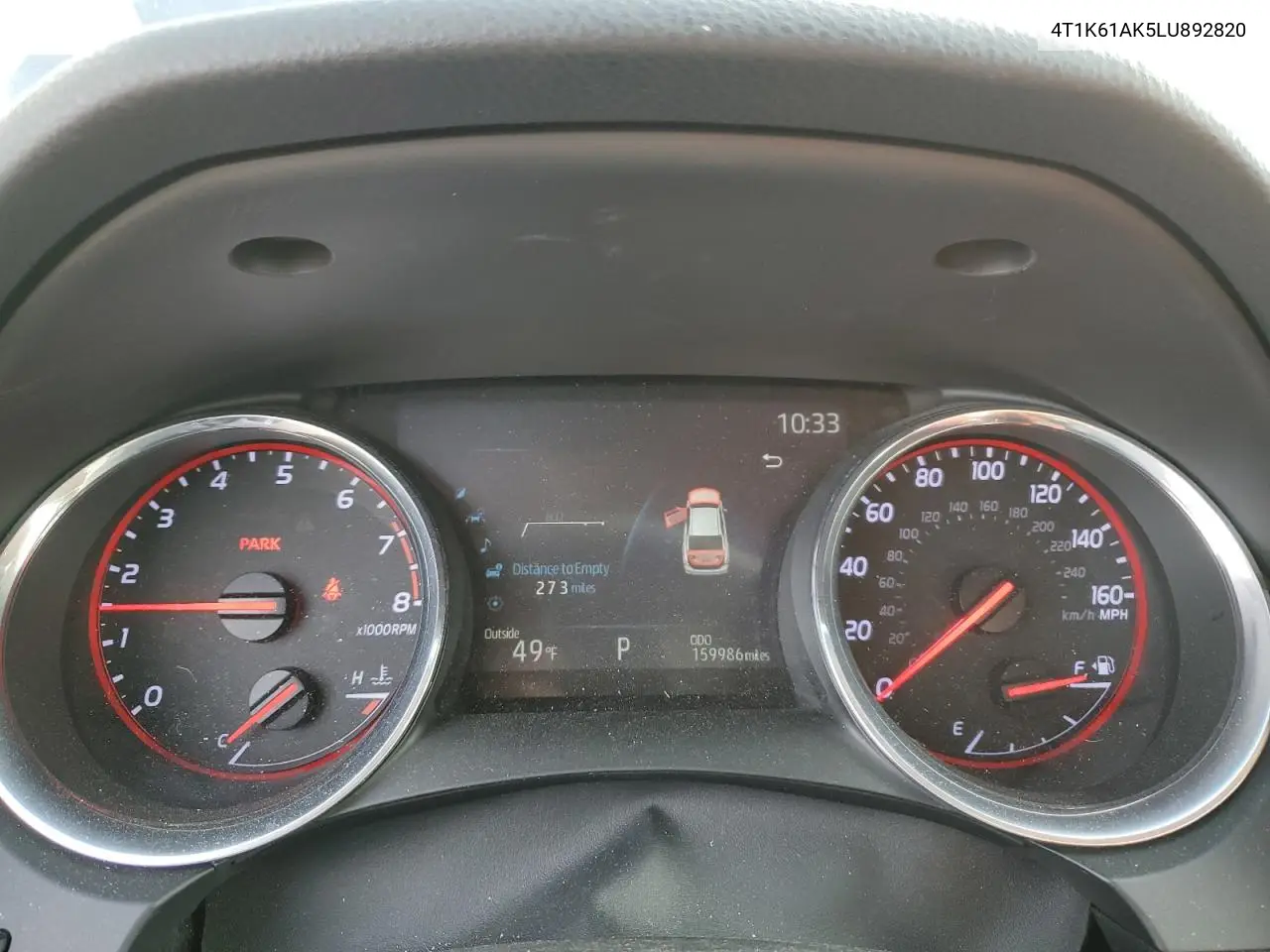 4T1K61AK5LU892820 2020 Toyota Camry Xse