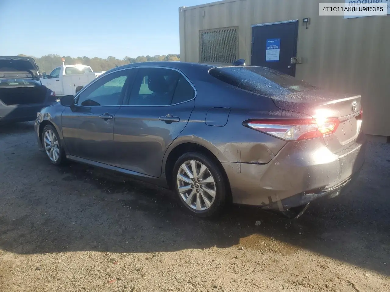 4T1C11AK8LU986385 2020 Toyota Camry Le