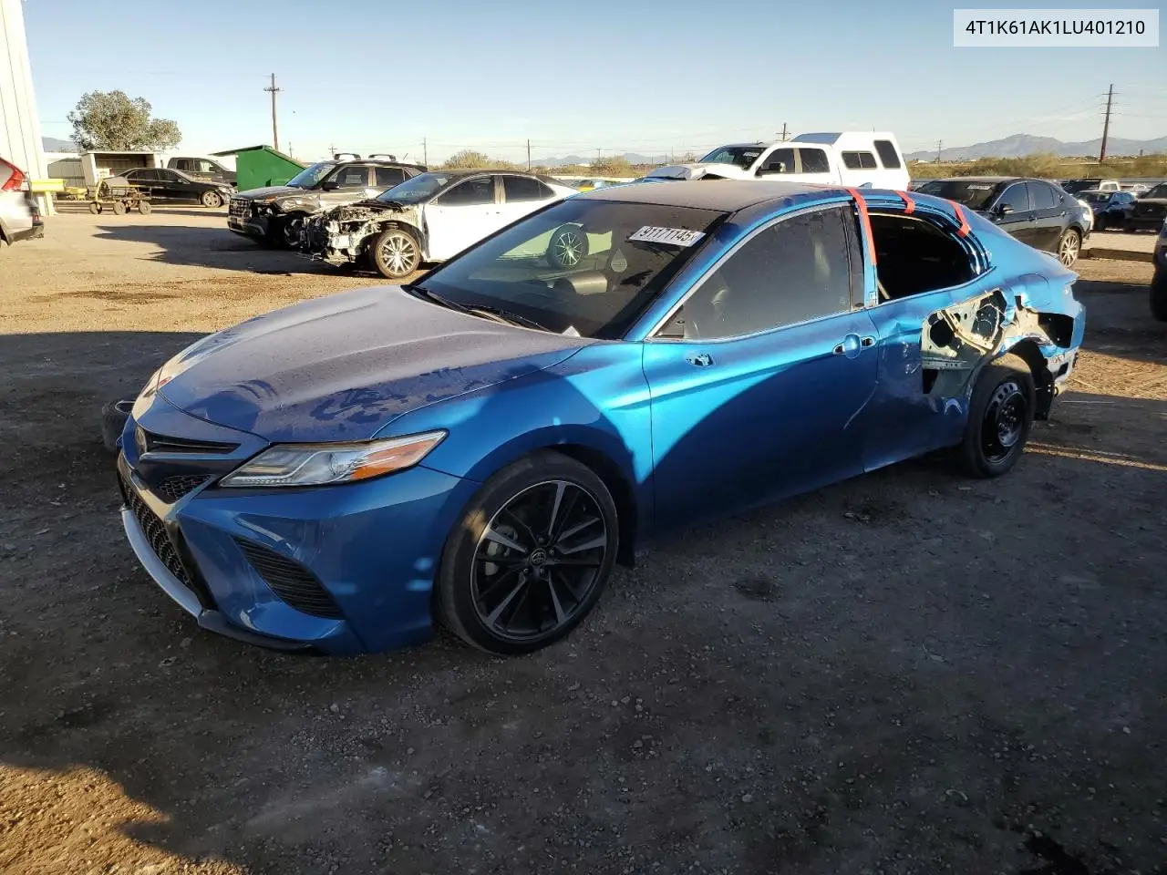 4T1K61AK1LU401210 2020 Toyota Camry Xse