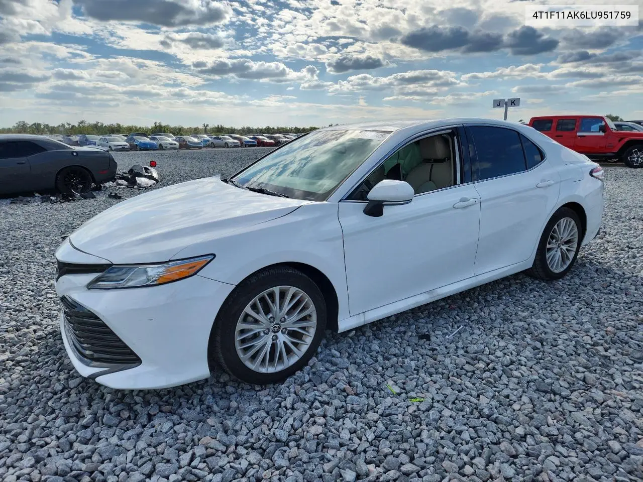 4T1F11AK6LU951759 2020 Toyota Camry Xle