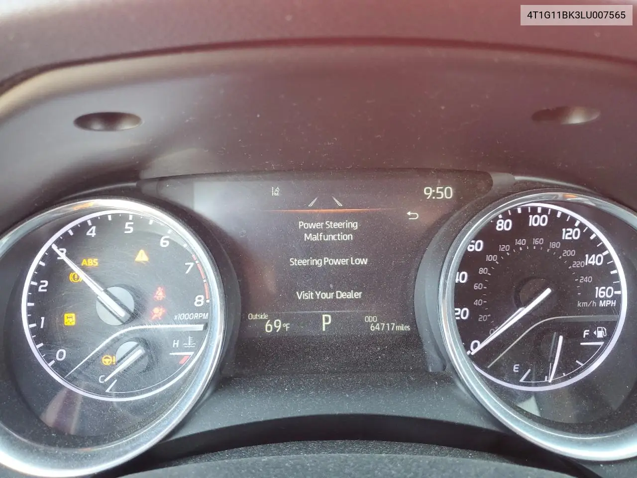4T1G11BK3LU007565 2020 Toyota Camry Se