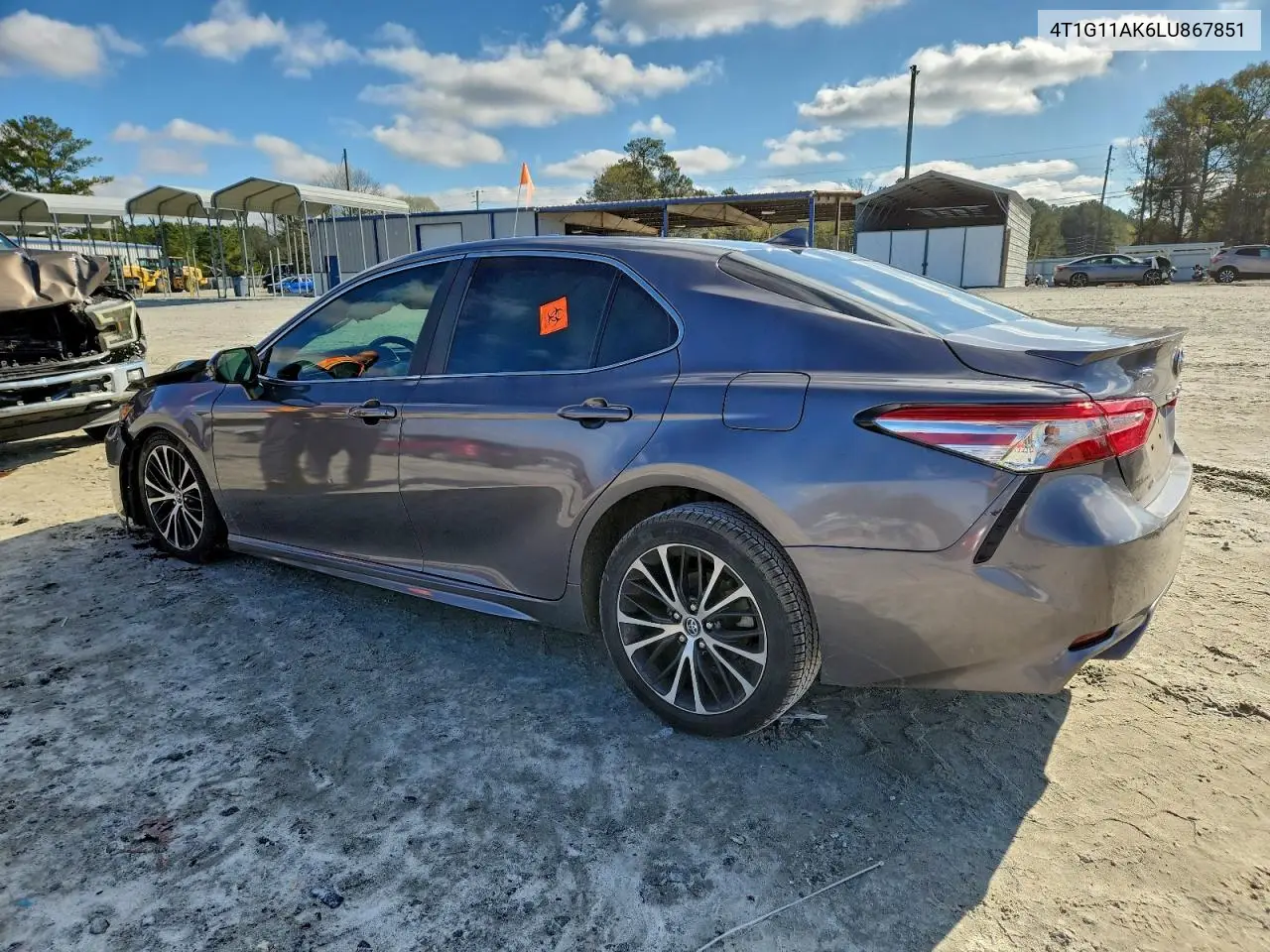 4T1G11AK6LU867851 2020 Toyota Camry Se