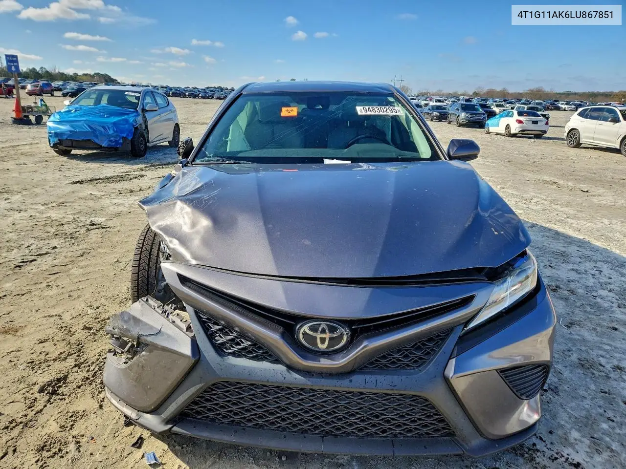 4T1G11AK6LU867851 2020 Toyota Camry Se