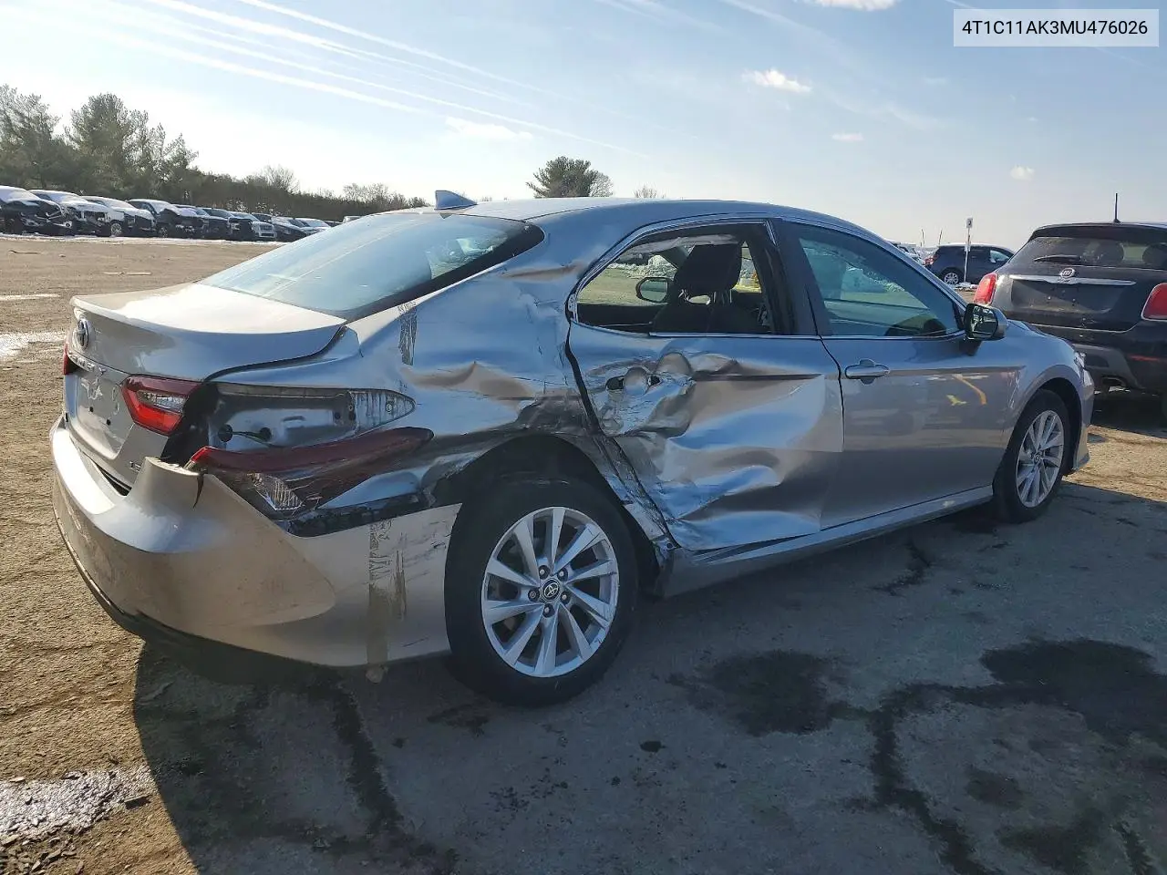 4T1C11AK3MU476026 2021 Toyota Camry Le
