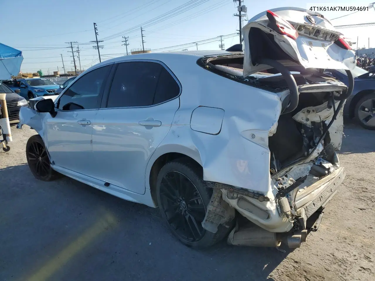 4T1K61AK7MU594691 2021 Toyota Camry Xse