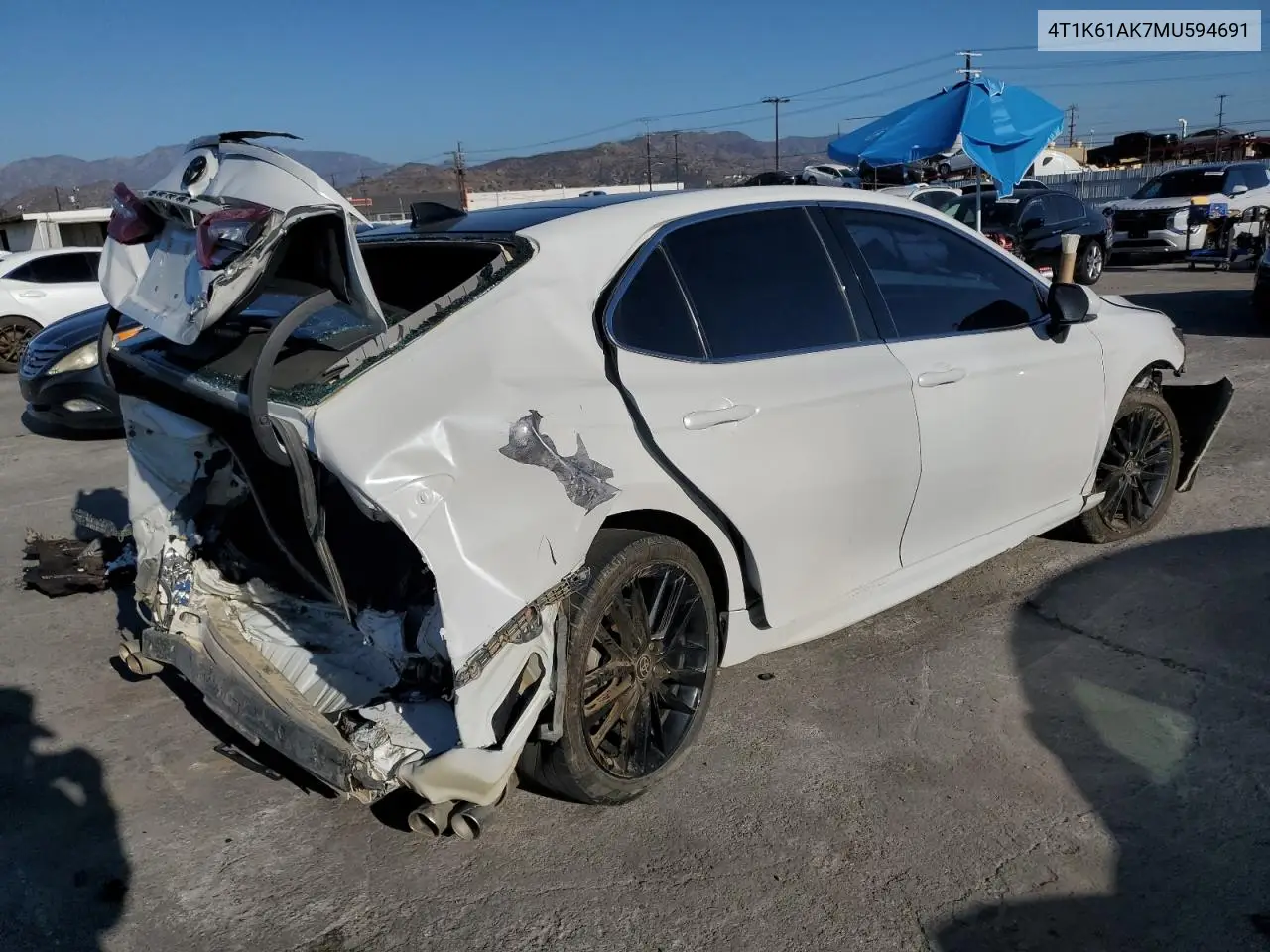 4T1K61AK7MU594691 2021 Toyota Camry Xse
