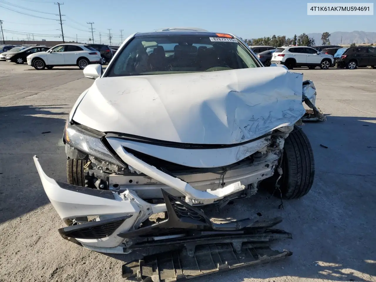 4T1K61AK7MU594691 2021 Toyota Camry Xse