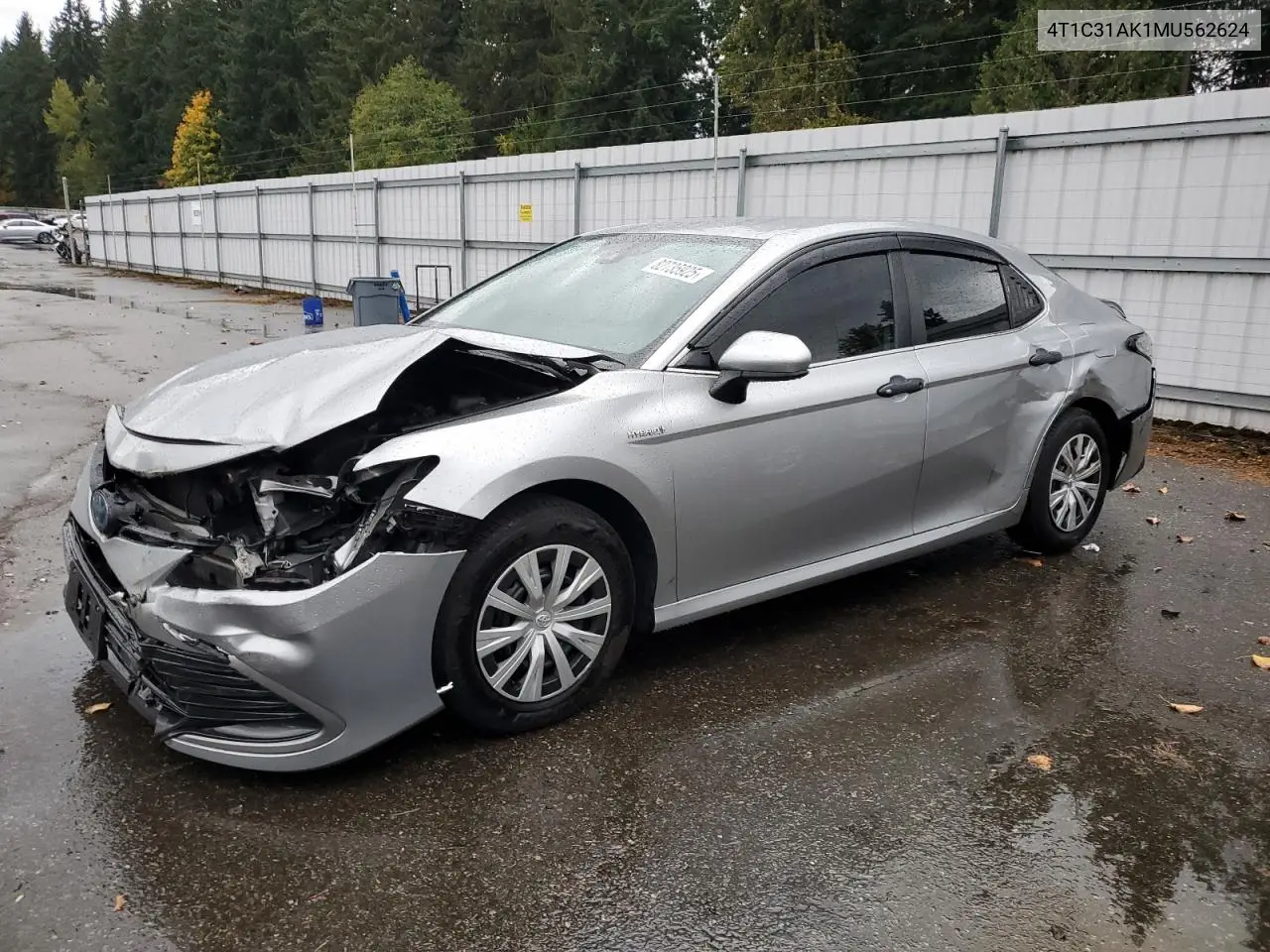 4T1C31AK1MU562624 2021 Toyota Camry Le