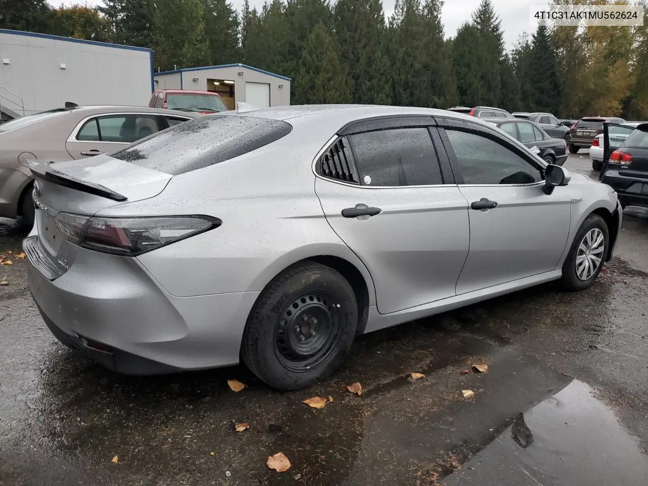 4T1C31AK1MU562624 2021 Toyota Camry Le